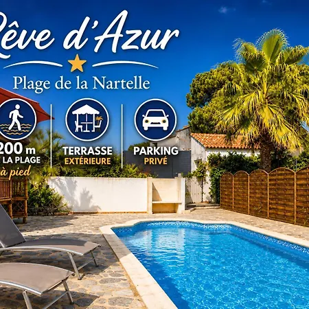 20m2- De La Nartelle 200m - Double Terrasse - Piscine Au Sel - Parking - Bbq - Check-in De 17h A 20h Maximum- Reve D'azur Maxime סן-מקסים